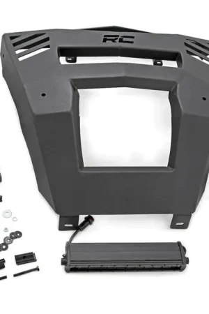 Best Choice 16-19 Can-Am Defender Front Bumper w/ 6 Inch and 12 Inch LEDs Rough Country