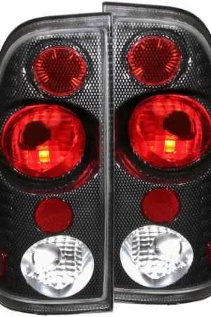 Budget ANZO 1997-2003 Ford F-150 Taillights Carbon