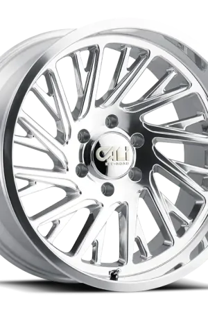 Mega Sale Cast Aluminum Wheels Purge 9114 PO 24x14 Milled Spokes Polished Silver 8 On 165.1 Bolt Pattern -76 Offset Cali Offroad Wheels