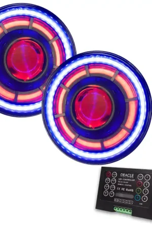 ORACLE Lighting 0718 Jeep Wrangler JK Oculus 7in ColorSHIFT Bi-LED Projector Headlights Shop Now