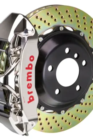 Get Yours Brembo 18-22 Accord (Gen10) Front GTR BBK 6 Piston Billet355x32 2pc Rotor Drilled- Nickel Plated