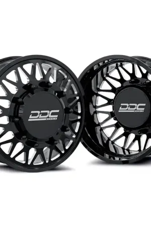 Next Day Delivery DDC Wheels The Mesh Forged Black/Milled 22"x8.25" Wheel Set 94-18 Ram 3500 | 92-10 GM 3500 Dually