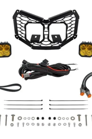 Must Have Diode Dynamics 17-24 Can-Am Maverick X3 Stage Series LED Grille Kit - Sport Yellow Combo
