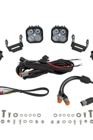 Diode Dynamics SS3 LED Bumper 2 In Roll Bar Kit Sport - White Combo (Pair) Professional Grade