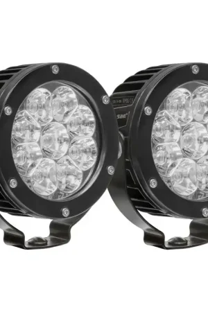 Best Price Westin Axis LED Auxiliary Light 4.75 inch Round Spot w/3W Osram (Set of 2) - Black