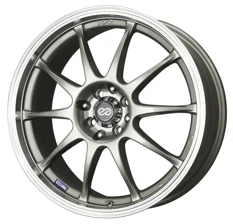 Enkei J10 17x7 4x100/114.3 42mm Offset 72.62mm Bore Dia Silver w/ Machined Lip Wheel Limited Offer