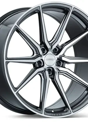 Free Delivery Vossen HF-3 19x8.5 / 5x120 / ET30 / Flat Face / 72.56 - Gloss Graphite Polished Wheel