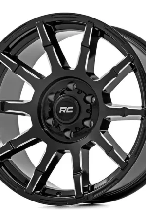 Rough Country 83 Series Wheel | One-Piece | Gloss Black | 17x9 | 5x5 | +0mm Must Have