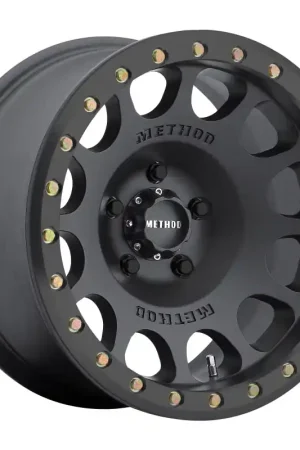 Final Sale Method MR105 Beadlock 17x9 -38mm Offset 6x5.5 108mm CB Matte Black w/BH-H24125 Wheel