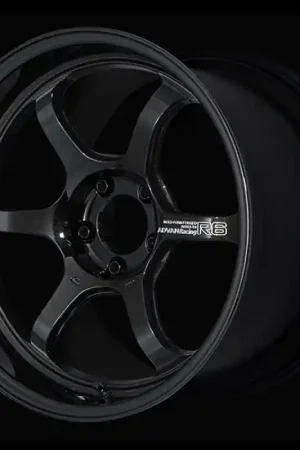 Advan R6 18x10.0 +24 5x114.3 Racing Titanium Black Wheel In Demand