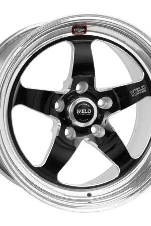 Worldwide Shipping Weld S71 17x8 / 5x4.5 BP / 3.7in. BS Black Wheel (High Pad) - Non-Beadlock