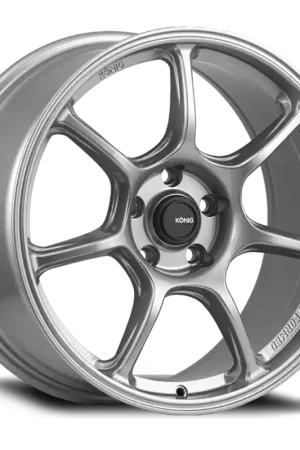 Konig Ultragram 18x9.5B 5x100 ET36 Titanium Metallic Knurled Bead Money Back Guarantee