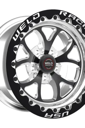 Weld S76 17X11 / 5X115 BP / 6.2in BP Black Wheel (High Pad) - Black Single Beadlock MT Seasonal Sale