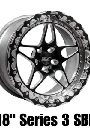 Bargain Belak 18x8.5 / 5.75in BS / 5x112mm BP / Highpad / Series 3 - Shallow Billet Single Beadlock Wheel