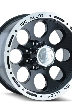 Fresh Stock ION Type 174 15x8 / 6x139.7 BP / -27mm Offset / 106mm Hub Black/Machined Wheel