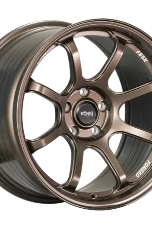 Konig Forged F6SX 18x10.5 5x114.3 ET25 Race Bronze Wheel (Knurled Bead) Big Sale