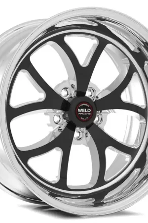 Crafted Weld S76 17x8 / 5x4.5 BP / 5.2in. BS Black Wheel (High Pad) - Non-Beadlock