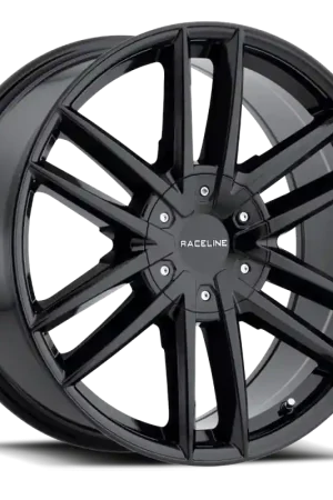 Raceline 158B Impulse 22x9.5in / 6x139.7/6x135 BP / 15mm Offset / 106.1mm Bore - Gloss Black Wheel In Demand