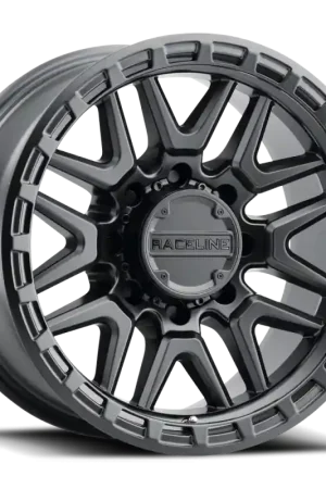 Raceline 953B Krank 18x9in / 8x170 BP / -12mm Offset / 125.2mm Bore - Satin Black Wheel Latest