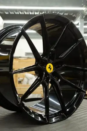 Vossen x Novitec NF9 22x12in - 5x114.3 BP - ET49 - Gloss Black Ferrari 458 Rear Wheel Markdown