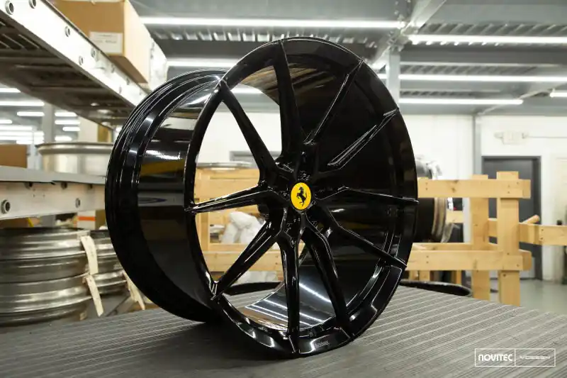 Vossen x Novitec NF9 22x12in - 5x114.3 BP - ET49 - Gloss Black Ferrari 458 Rear Wheel Markdown