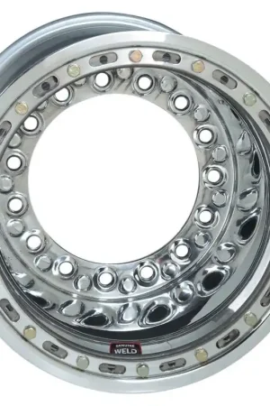 Weld Wide 5 XL Direct Mount 15x14 / 5x10.25 BP / 6in. BS Polished Assembly - Beadlock w/6-Dzus Cover Seasonal Sale