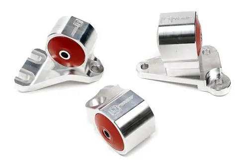 Innovative 88-91 Civic B-Series Silver Aluminum Mounts 75A Bushings (Cable to Hydro Conversion) Clearance