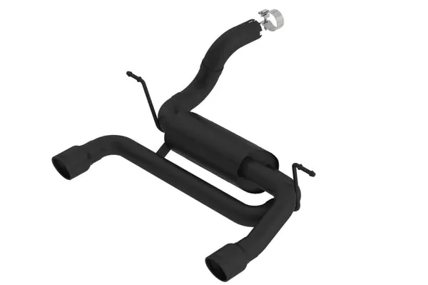 Borla 18-19 Jeep Wrangler JL/JLU 2.0L 4Cyl 2DR/4DR Axle Back Exhaust ATAK w/ 2.5in Tips - Black Money Back Guarantee