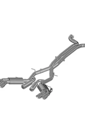 Direct From Factory MBRP 2016+ Chevy Camaro SS 6.2L 3in Dual Cat-Back Quad Tip Exhaust Street Version w/ SS T409 Tips
