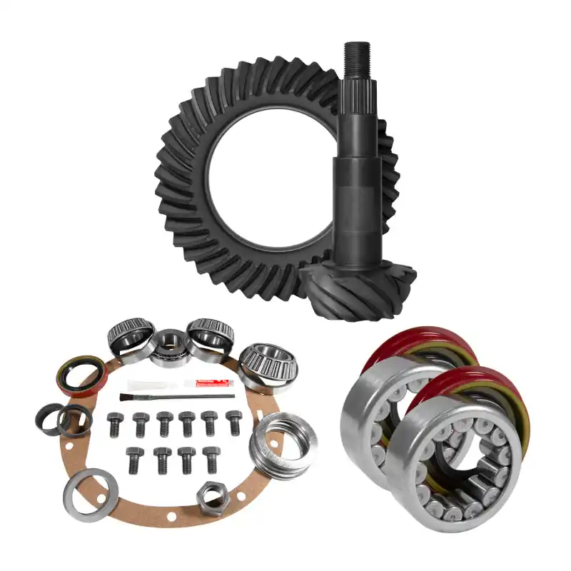 Yukon 8.5in GM 4.11 Rear Ring & Pinion Install Kit Axle Bearings 1.625in Case Journal Super Sale