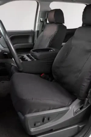Covercraft 21-24 Jeep Grand Polycotton SeatSaver Custom Front Row Seat Covers - Charcoal Direct From Factory
