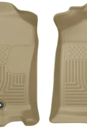 Final Sale Husky Liners 2015 Ford Expedition/Lincoln Navigator WeatherBeater Front Tan Floor Liners