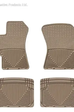 Modern WT Rubber Mats - Rear - Tan