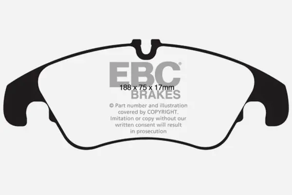 EBC 11 Audi A6 2.0 Turbo Ultimax2 Front Brake Pads Luxury