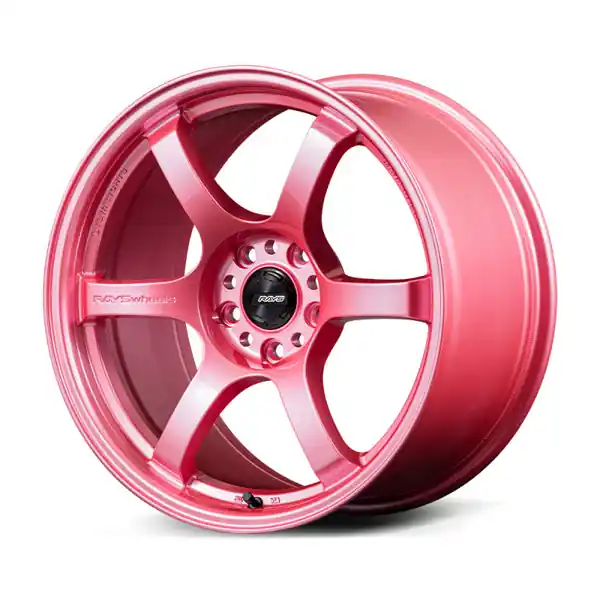Warranty Included Gram Lights 57DR 18x10.5 +22 5x114.3 Sakura Pink Wheel (w/ Center Cap & No. 21 BK Air Valve)