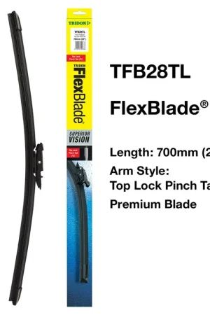 Premium Tridon Flexblade - Top Lock Pinch Tab 28In - TFB28TL