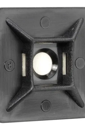 Narva Black U.V. Weather Resistant CaBLe Tie Mounts 28 X 28Mm (5 Pack) 56446BL Wholesale