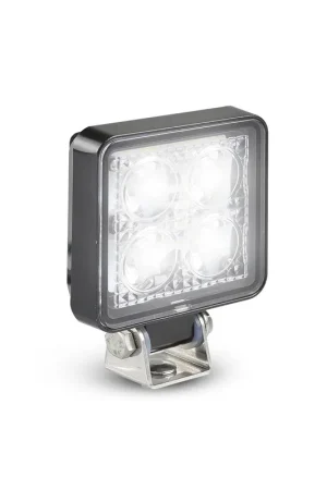 LED Autolamps 7312BM 12 Watt LED Compact Flood\\/Reverse Lamp with Square Black Housing Worldwide Shipping