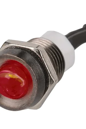 Professional Grade Narva 62084BL 12V Sealed Pilot Lamp Clear Lens With Red LED