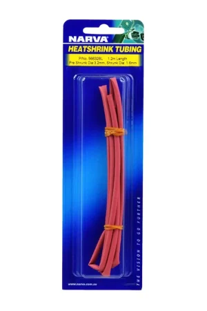 Narva 3.2mm Red Heatshrink (1.2M) - 56632BL Special Offer
