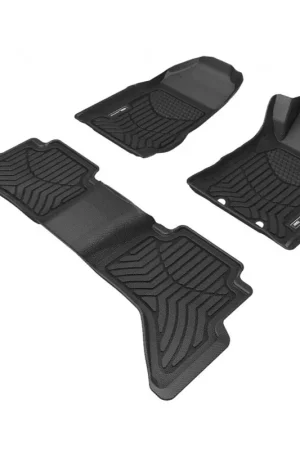 Top Pick TruFit 3D to Suit Dual\\/Crew Cab 2012-2015 Holden Colorado Maxtrac Tailor Made Front and Rear Set of Heavy Duty Black Rubber Floor Mats - 3D-HCOL12P4BKMAX-H(Bulky Item - Freight Applies)