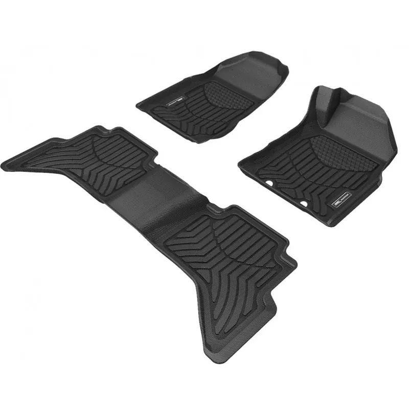 Top Pick TruFit 3D to Suit Dual\\/Crew Cab 2012-2015 Holden Colorado Maxtrac Tailor Made Front and Rear Set of Heavy Duty Black Rubber Floor Mats - 3D-HCOL12P4BKMAX-H(Bulky Item - Freight Applies)