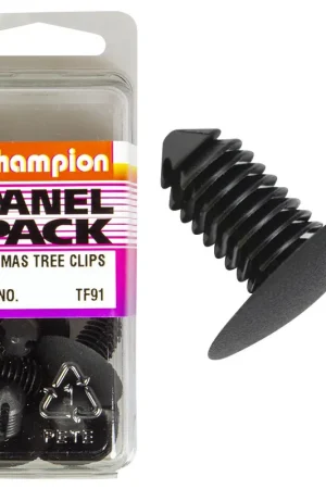 Champion Fasteners Christmas Tree Clips (24mm Head, 19mm Length, 10mm Stem) - Pack of 5 - TF91 Reduced Price