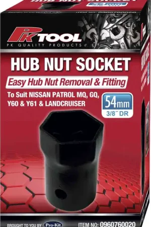 PKTool 54mm Hub Nut Socket - 0960760020 (Pickup Only) Worldwide Shipping
