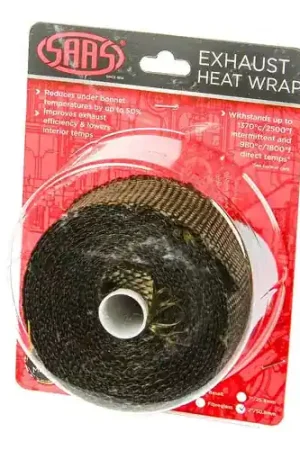 SAAS Exhaust Wrap Basalt Black 50mm (2in) x 10m - SHWT5010B Hot Deal