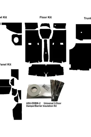 1965-1970 Chevrolet Chevelle, Chevrolet Impala, Chevrolet Camaro, Insulation Sound Deadener Kit Order Now
