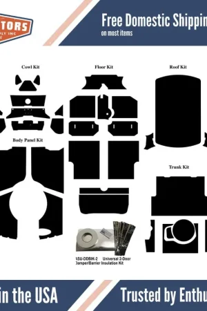Insulation Sound Deadener for 59-70 Morris Mini Cooper Station Wagon Complete Free Delivery