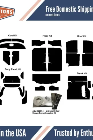 Mega Sale 1957 Chevrolet Bel Air, Chevrolet Sedan Delivery, Chevrolet Two-Ten Series, Insulation Sound Deadener Kit