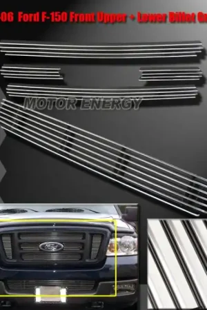 Crafted 6 Piece Billet Grille Combo - Bumper Grille