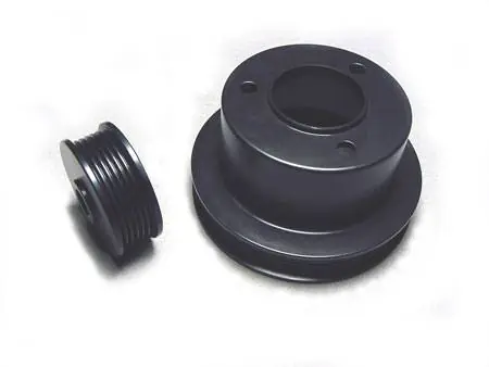 Professional Grade Auto Specialties Crank Pulley with 25 Percent Reduction - Full Charge 950 RPM - Nitride - 543801